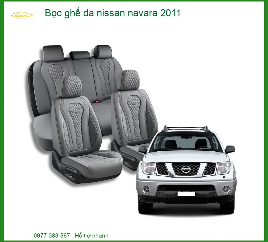 Bọc Ghế Da Nissan Navara 2011 - Trung Tâm Lắp Đặt Chính Hãng TPHCM
