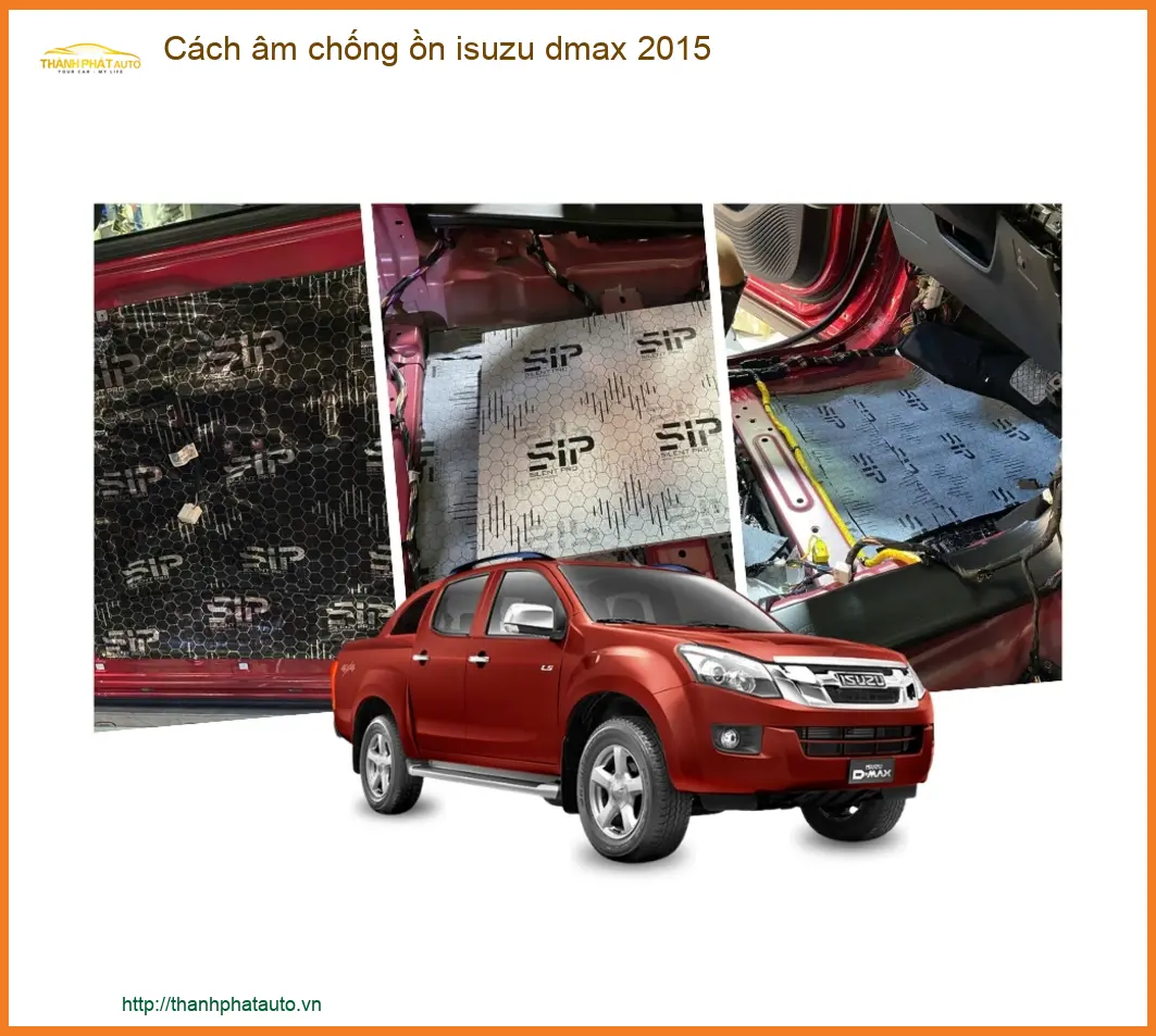 Cách âm chống ồn Isuzu Dmax 2015 - Địa Chỉ Lắp Đặt Uy Tín TPHCM