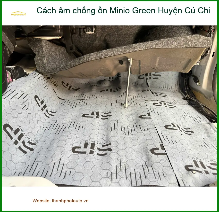 Dịch Vụ Thi Công Cách Âm Chống Ồn Ô Tô Minio Green Huyện Củ Chi - Thi Công Chuyên Nghiệp ảnh thực tế 2