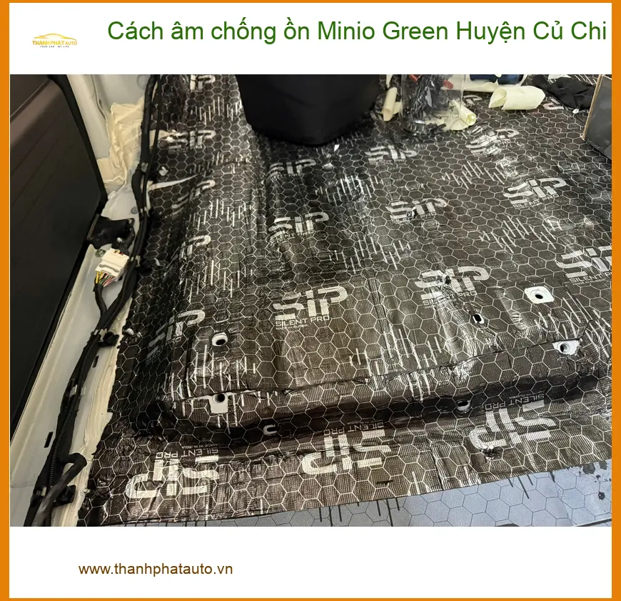 Dịch Vụ Thi Công Cách Âm Chống Ồn Ô Tô Minio Green Huyện Củ Chi - Thi Công Chuyên Nghiệp ảnh thực tế 3