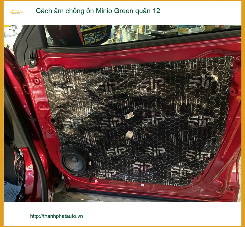 Dịch Vụ Thi Công Cách Âm Chống Ồn Ô Tô Minio Green Quận 12 - Giá Tốt TPHCM ảnh thực tế 2