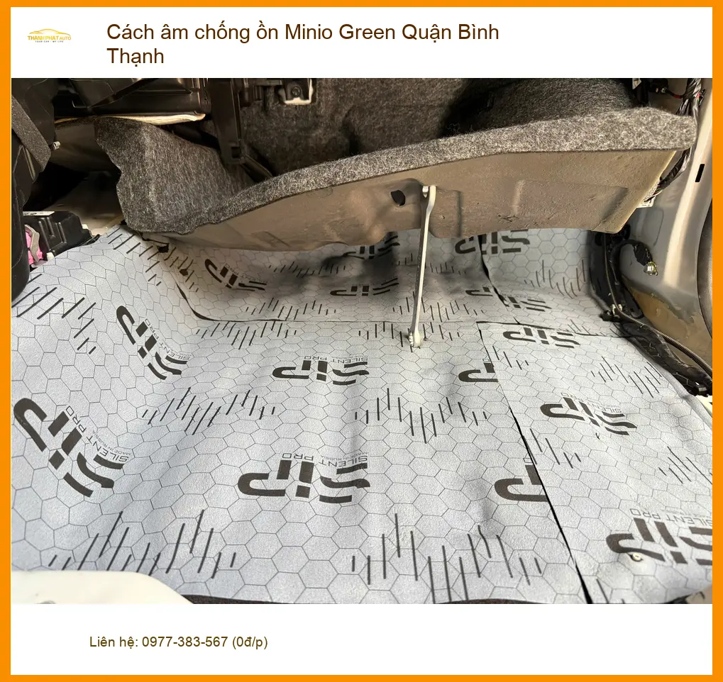 Dịch Vụ Thi Công Cách Âm Chống Ồn Ô Tô Minio Green Bình Thạnh - Thi Công Chuyên Nghiệp ảnh thực tế 2
