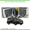 Cách âm chống ồn Toyota Alphard 2024 - Địa Chỉ Lắp Đặt Uy Tín TPHCM