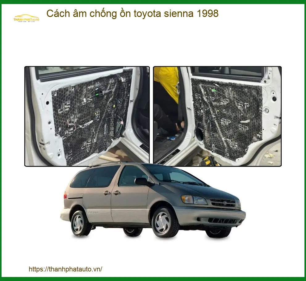 Cách Âm Chống Ồn Toyota Sienna 1998 - Địa Chỉ Lắp Đặt Uy Tín TPHCM