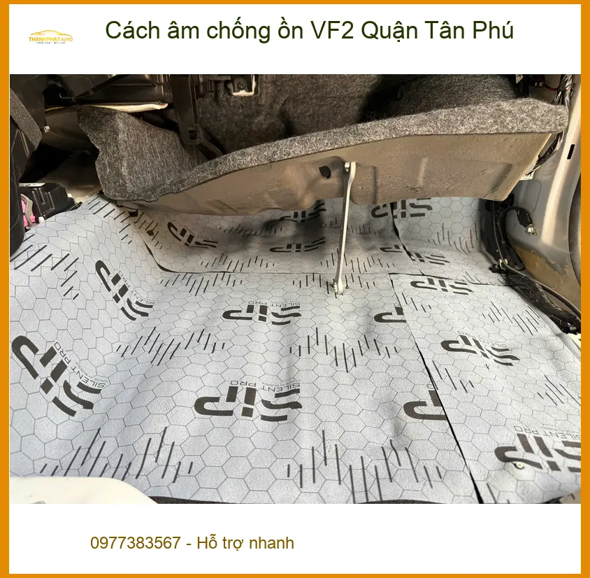 Nơi Thi Công Cách Âm Chống Ồn Ô Tô VF2 Quận Tân Phú - Giá Tốt TPHCM