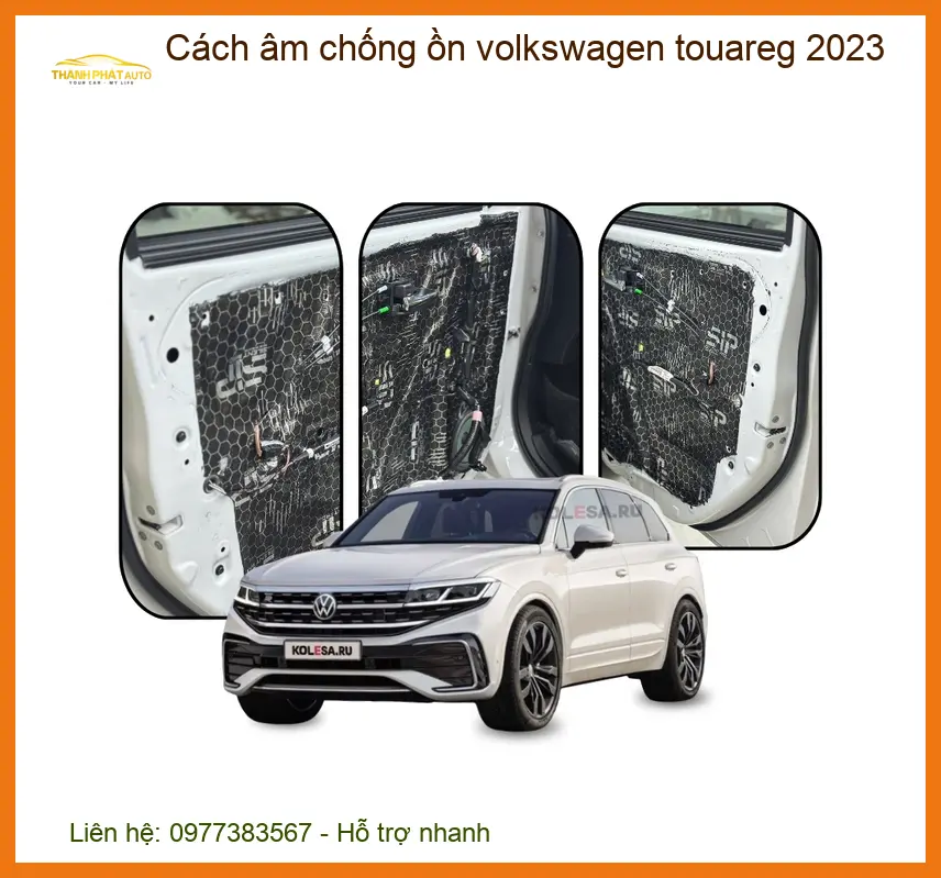 Cách âm chống ồn Volkswagen Touareg 2023 - Địa Chỉ Lắp Đặt Uy Tín TPHCM