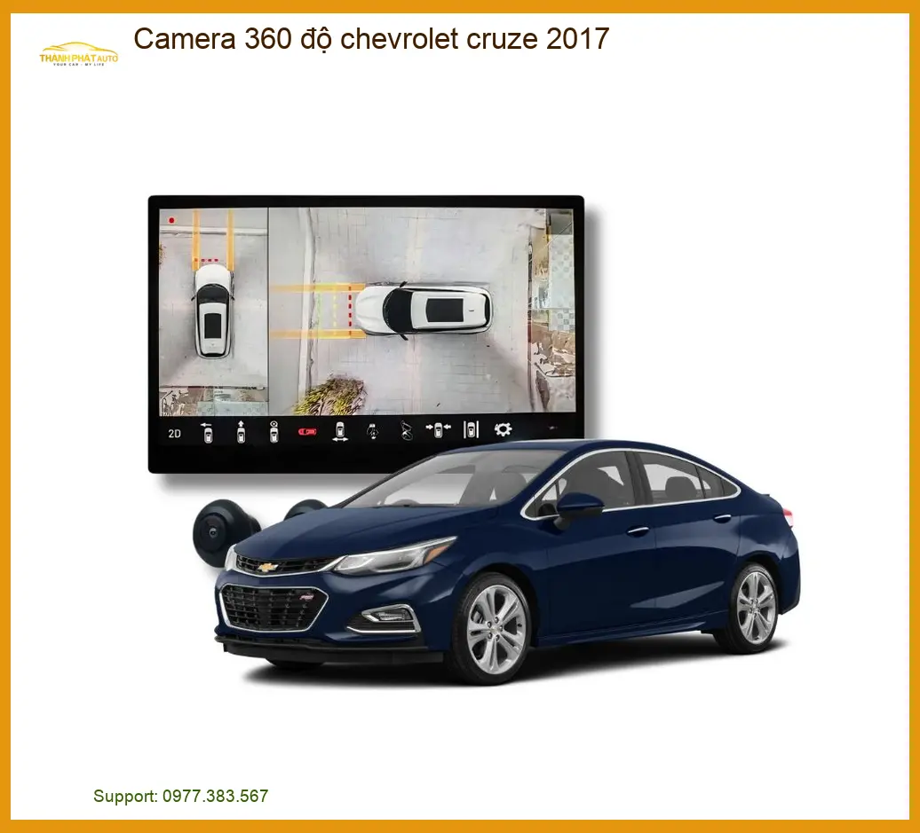 Camera 360 độ Chevrolet Cruze 2017 - Trung Tâm Lắp Đặt Uy Tín TPHCM