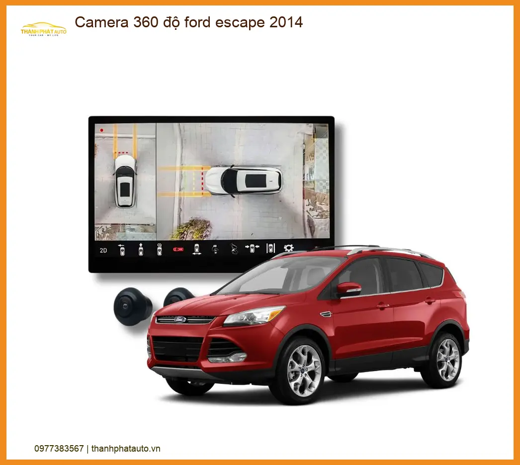 Camera 360 độ Ford Escape 2014 - Trung Tâm Lắp Đặt Uy Tín TPHCM