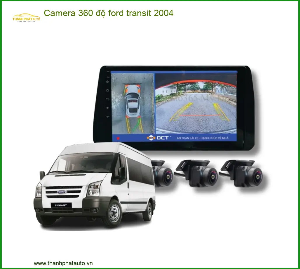 Camera 360 độ Ford Transit 2004 - Địa Chỉ Lắp Đặt Uy Tín TPHCM