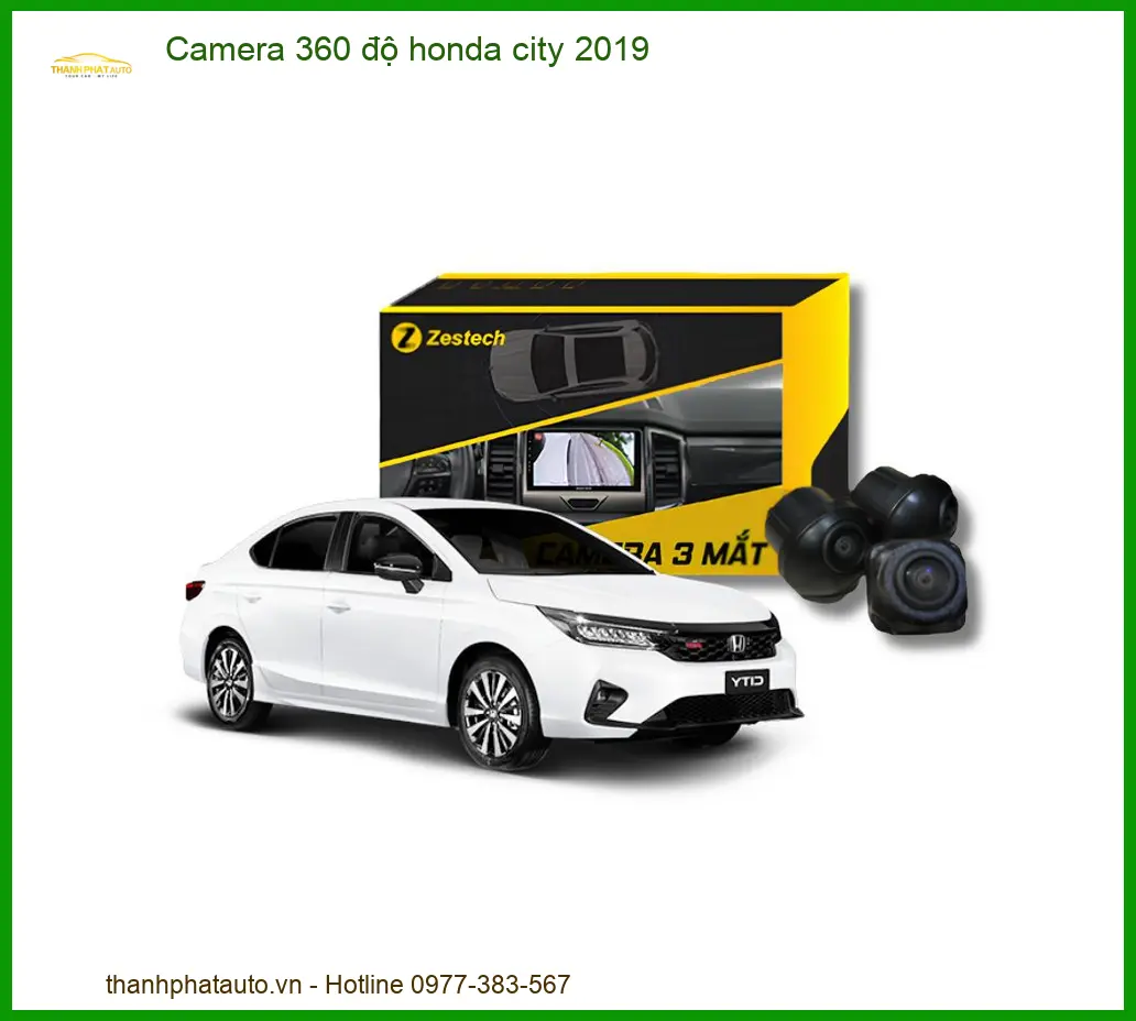 Camera 360 độ Honda City 2019 - Trung Tâm Lắp Đặt Chính Hãng TPHCM