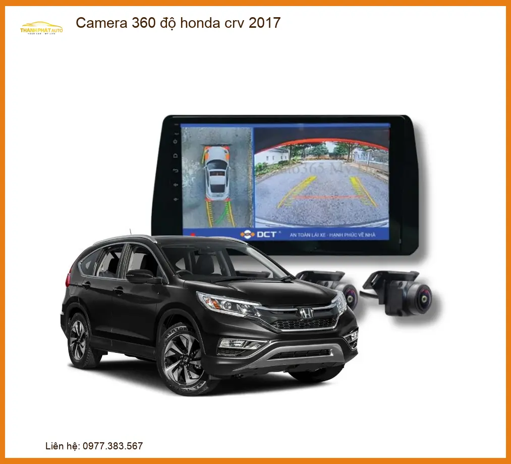 Camera 360 độ Honda CRV 2017 - Trung Tâm Lắp Đặt Chính Hãng Giá Tốt TPHCM
