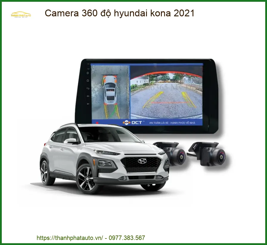 Camera 360 độ Hyundai Kona 2021 - Trung Tâm Gắn Chính Hãng Giá Tốt TPHCM