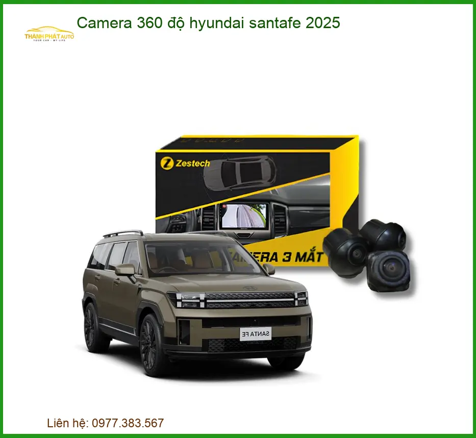 Camera 360 độ Hyundai Santafe 2025 - Trung Tâm Lắp Đặt Chính Hãng TPHCM