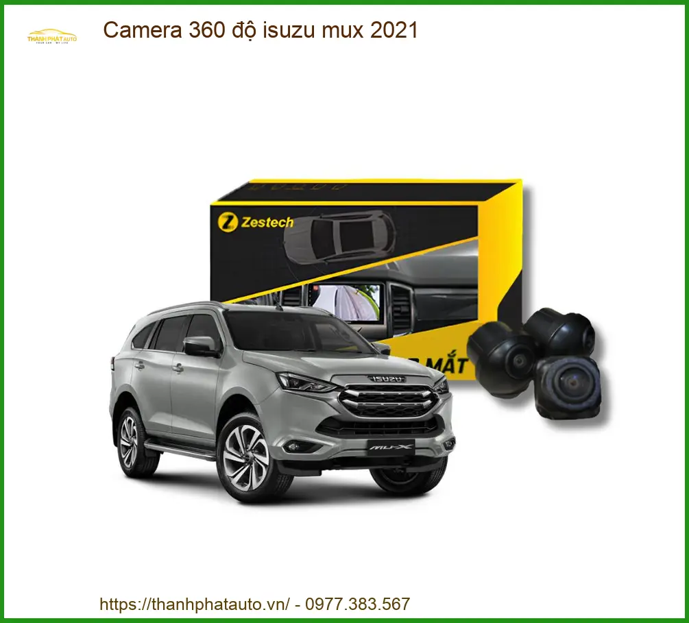 Camera 360 độ Isuzu MUX 2021 - Trung Tâm Gắn Nâng Cấp Uy Tín TPHCM