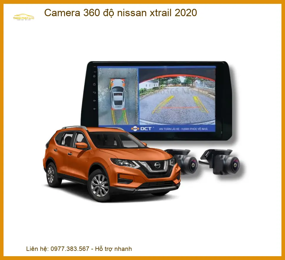 Camera 360 độ Nissan X-Trail 2020 - Trung Tâm Lắp Đặt Uy Tín TPHCM