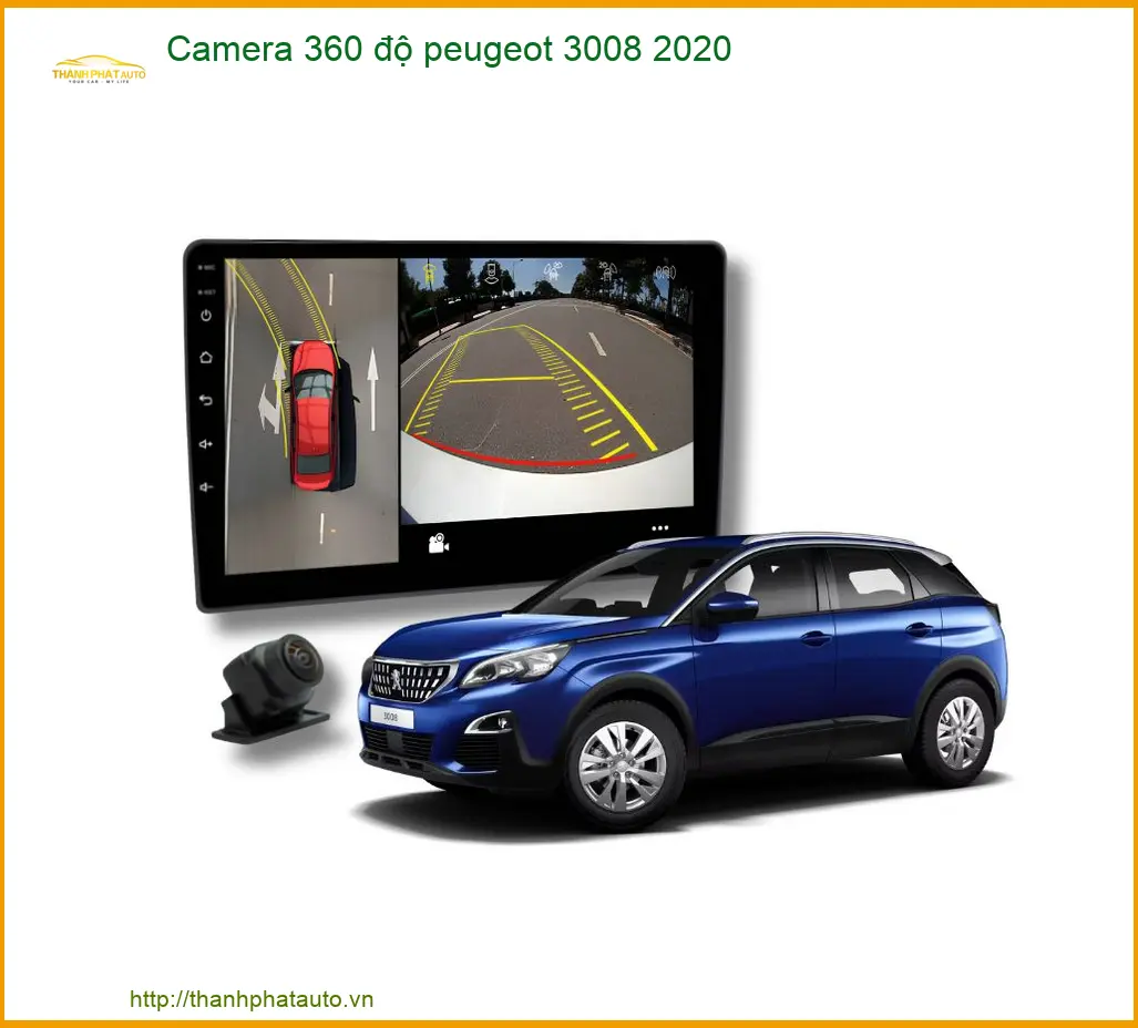 Camera 360 độ Peugeot 3008 2020 - Trung Tâm Lắp Đặt Chính Hãng, Giá Tốt TPHCM