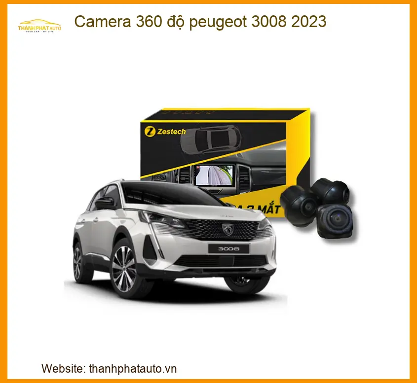 Camera 360 độ Peugeot 3008 2023 - Địa Chỉ Lắp Đặt Uy Tín TPHCM