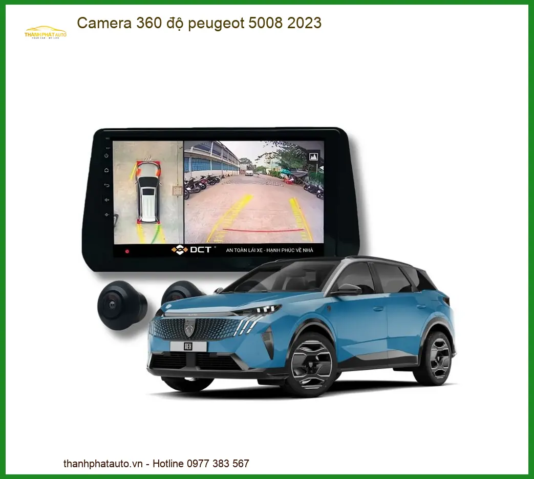 Camera 360 độ Peugeot 5008 2023 - Nơi Nâng Cấp Camera 360 Uy Tín TPHCM