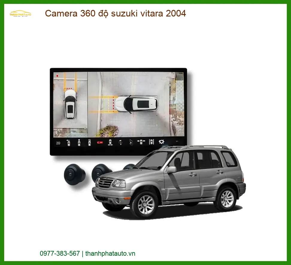 Camera 360 độ Suzuki Vitara 2004 - Trung Tâm Lắp Đặt Camera 360 Chính Hãng TPHCM