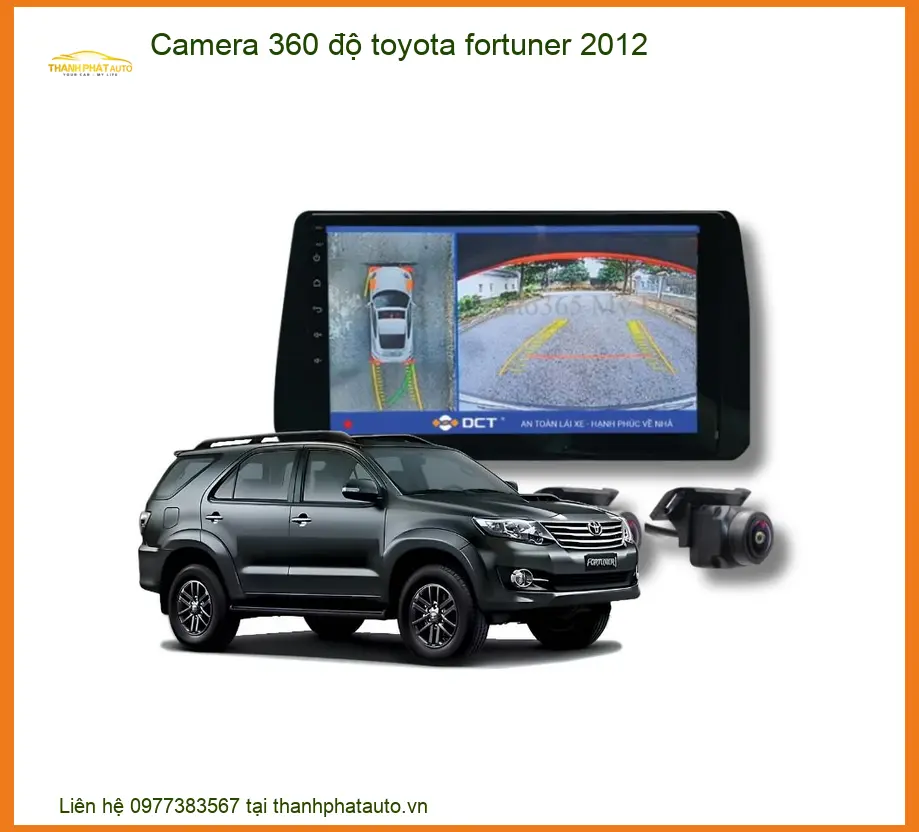 Camera 360 độ Toyota Fortuner 2012 - Trung Tâm Lắp Đặt Uy Tín TPHCM