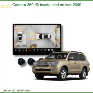 Camera 360 độ Toyota Land Cruiser 2009 - Địa Chỉ Lắp Đặt Uy Tín TPHCM