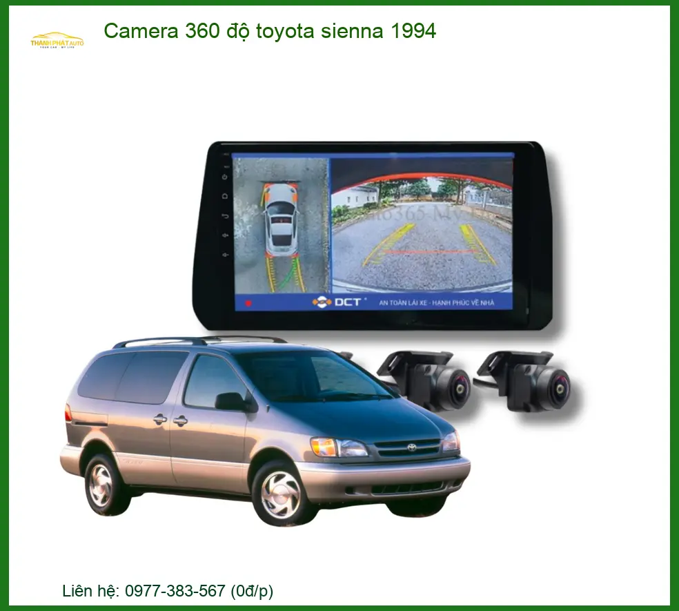 Camera 360 độ Toyota Sienna 1994 - Địa Chỉ Lắp Đặt Uy Tín TPHCM