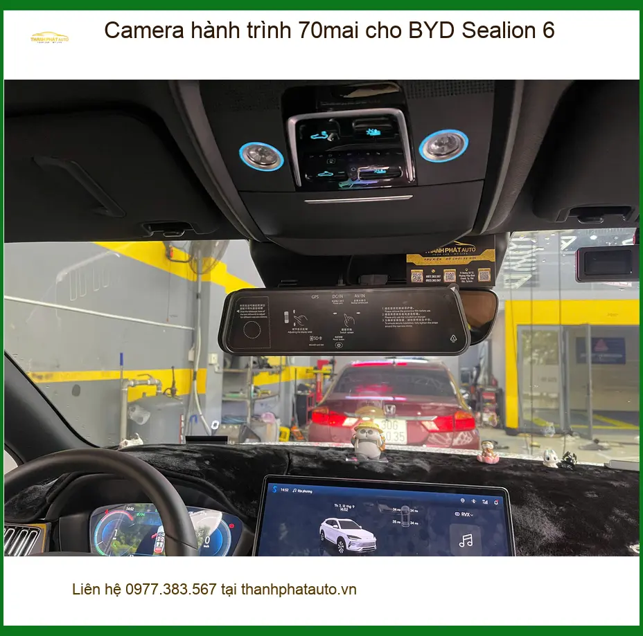 Chị Thảo lắp camera hành trình 70mai cho BYD Sealion 6 tại Quận 9 an toàn