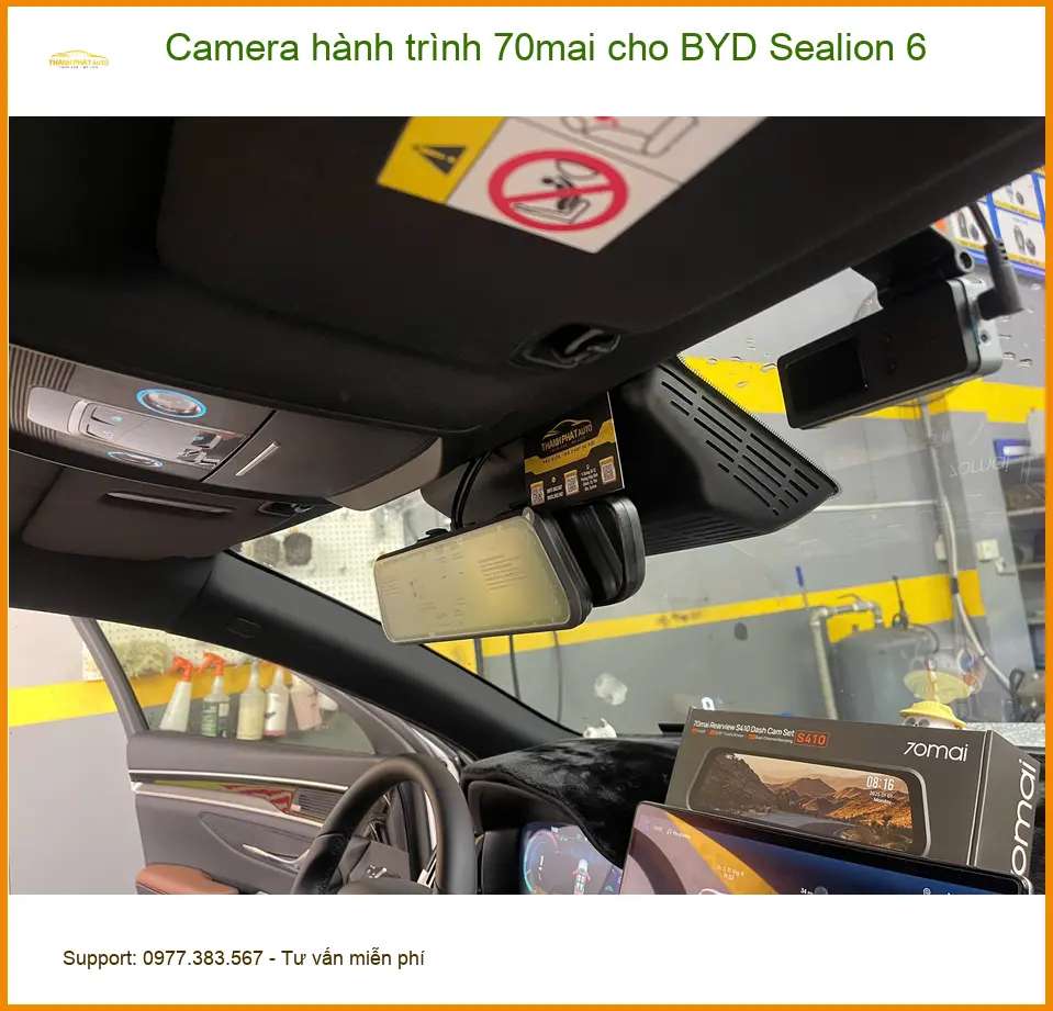 Chị Thảo lắp camera hành trình 70mai cho BYD Sealion 6 tại Quận 9 an toàn ảnh thực tế 2