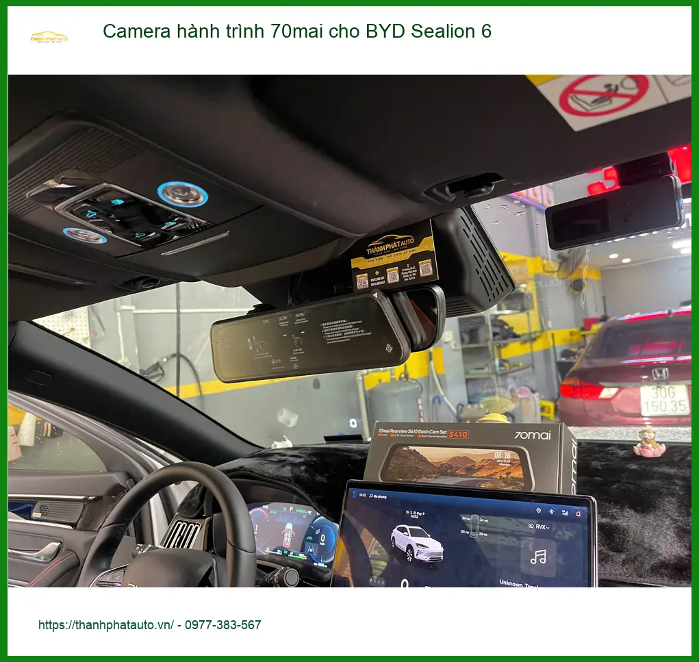 Chị Thảo lắp camera hành trình 70mai cho BYD Sealion 6 tại Quận 9 an toàn ảnh thực tế 4