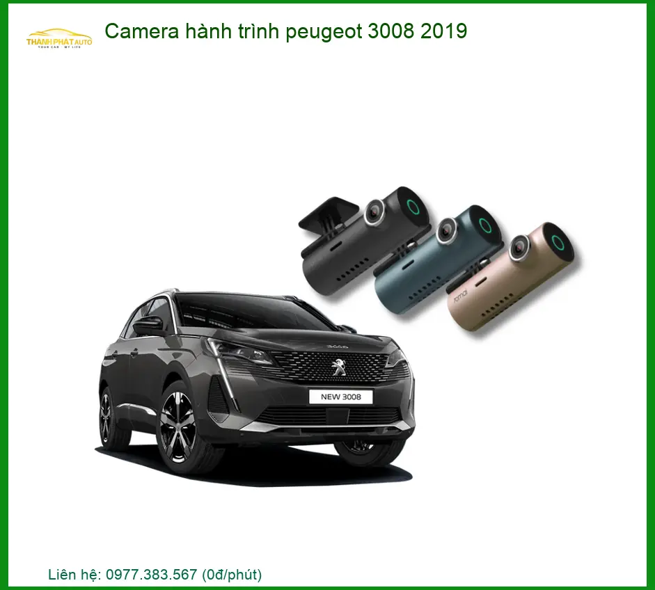 Camera Hành Trình Peugeot 3008 2019 - Địa Chỉ Lắp Đặt Chính Hãng TPHCM