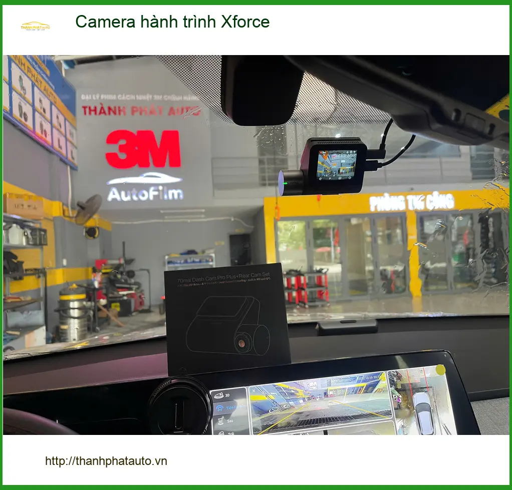 Chị Yến lắp Camera hành trình Xforce cho Hyundai Accent tại Quận 9 an toàn ảnh thực tế 4