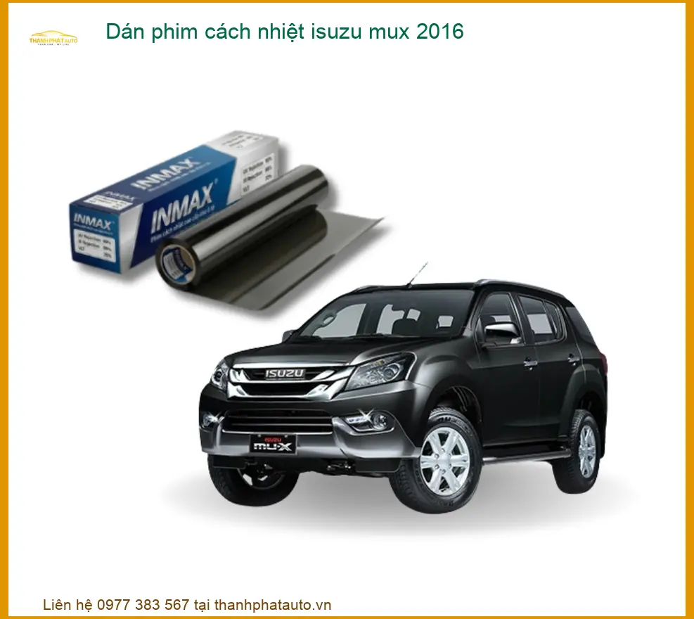 Dán Phim Cách Nhiệt Isuzu Mu-X 2016 - Địa Chỉ Lắp Đặt Uy Tín TPHCM