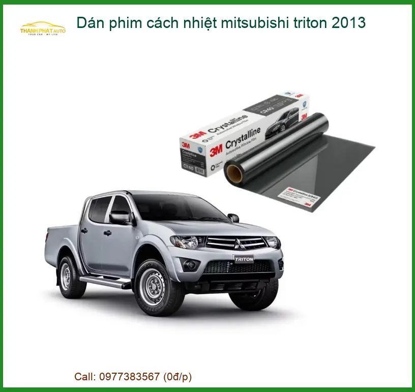Dán phim cách nhiệt Mitsubishi Triton 2013 - Địa Chỉ Lắp Đặt Uy Tín TPHCM