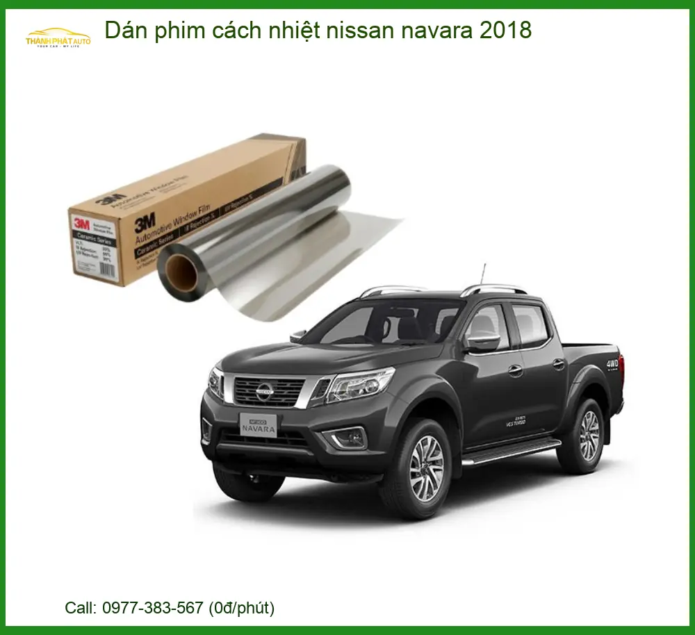 Dán Phim Cách Nhiệt Nissan Navara 2018 - Trung Tâm Lắp Đặt Uy Tín TPHCM