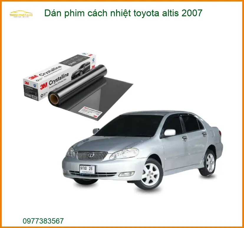 Dán Phim Cách Nhiệt Toyota Altis 2007 - Nơi Thi Công Giá Tốt TPHCM