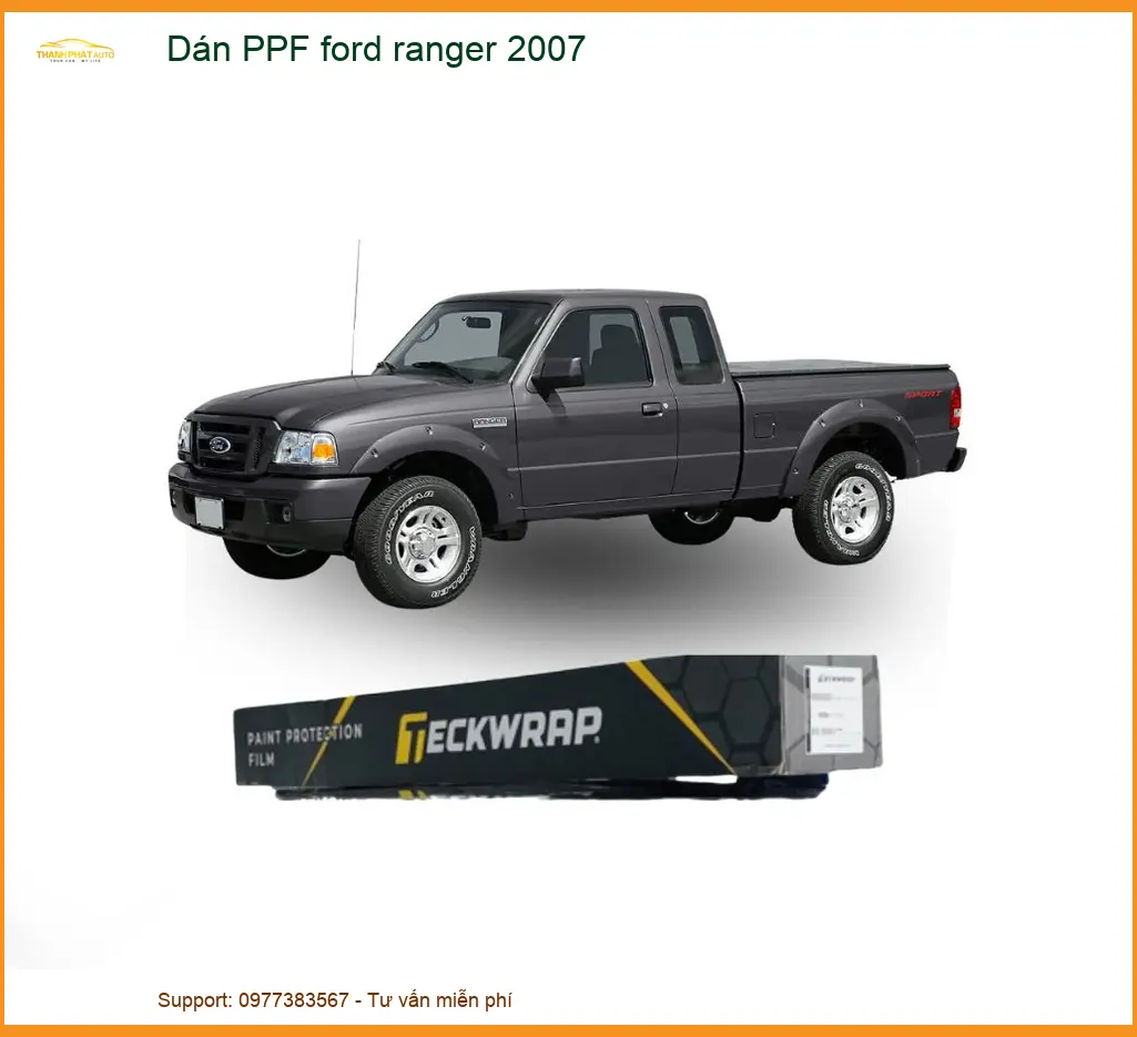 Dán PPF Ford Ranger 2007 - Địa Chỉ Lắp Đặt Uy Tín TPHCM