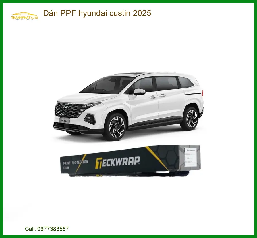 Dán Phim PPF Bảo Vệ Sơn Hyundai Custin 2025 - Địa Chỉ Thi Công Uy Tín TPHCM