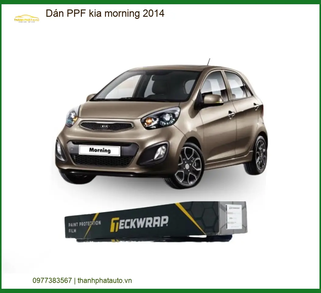 Dán PPF Kia Morning 2014 - Trung Tâm Chuyên Thi Công Dán PPF Chính Hãng TPHCM