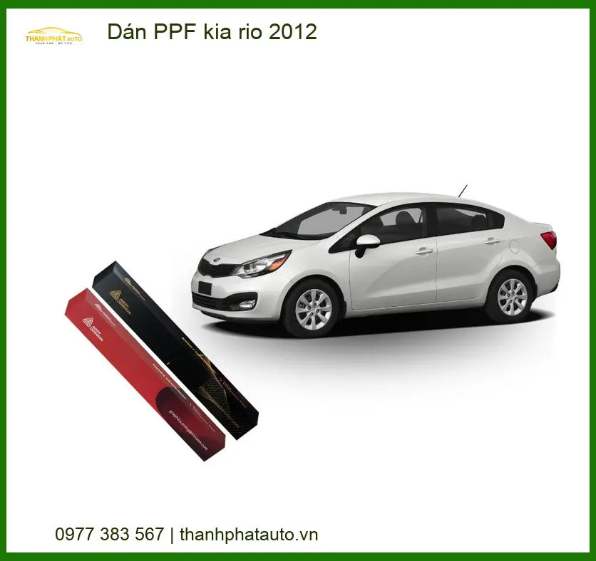 Dán Phim Bảo Vệ Sơn PPF Kia Rio 2012 - Địa Chỉ Lắp Đặt Uy Tín Nhất TPHCM
