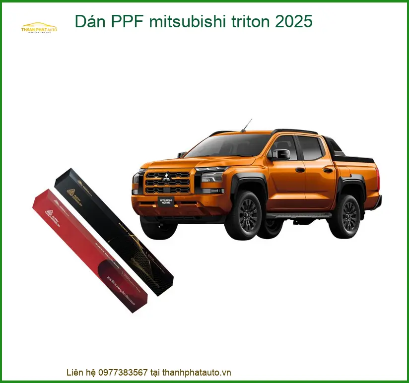 Dán PPF Mitsubishi Triton 2025 - Trung Tâm Thi Công Chính Hãng Uy Tín TPHCM