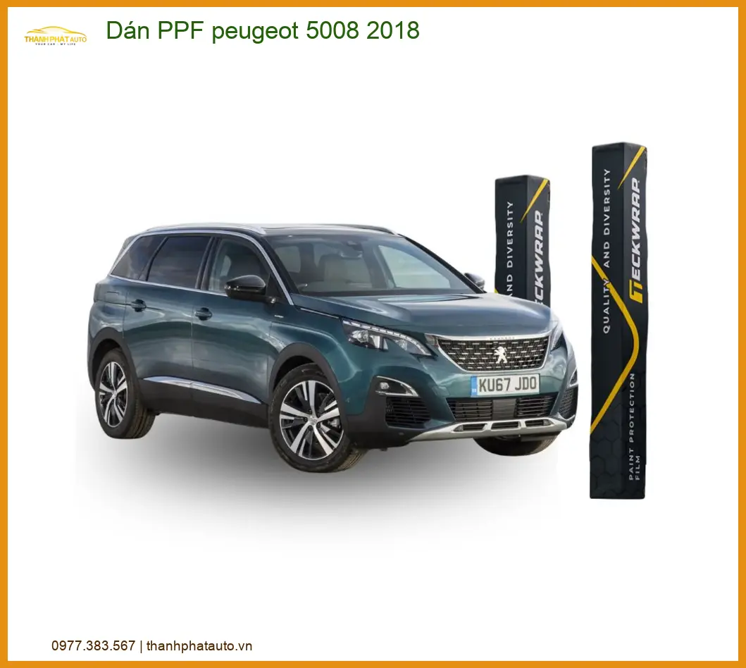 Dán PPF Peugeot 5008 2018 - Địa Chỉ Lắp Đặt Phim PPF Chính Hãng TPHCM