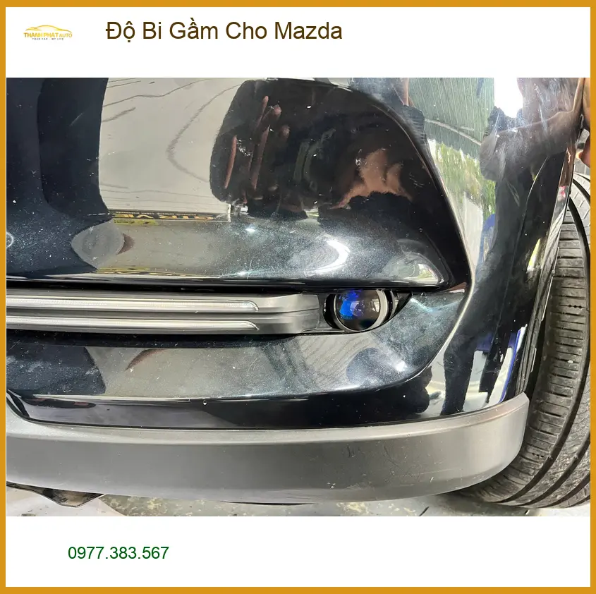 Anh Minh độ bi gầm cho Mazda 3 tại Quận Thủ Đức để tăng sáng khi đi đường tối
