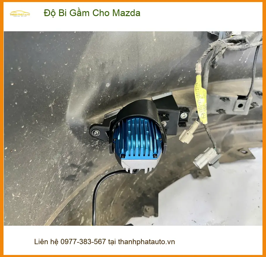 Anh Minh độ bi gầm cho Mazda 3 tại Quận Thủ Đức để tăng sáng khi đi đường tối ảnh thực tế 4