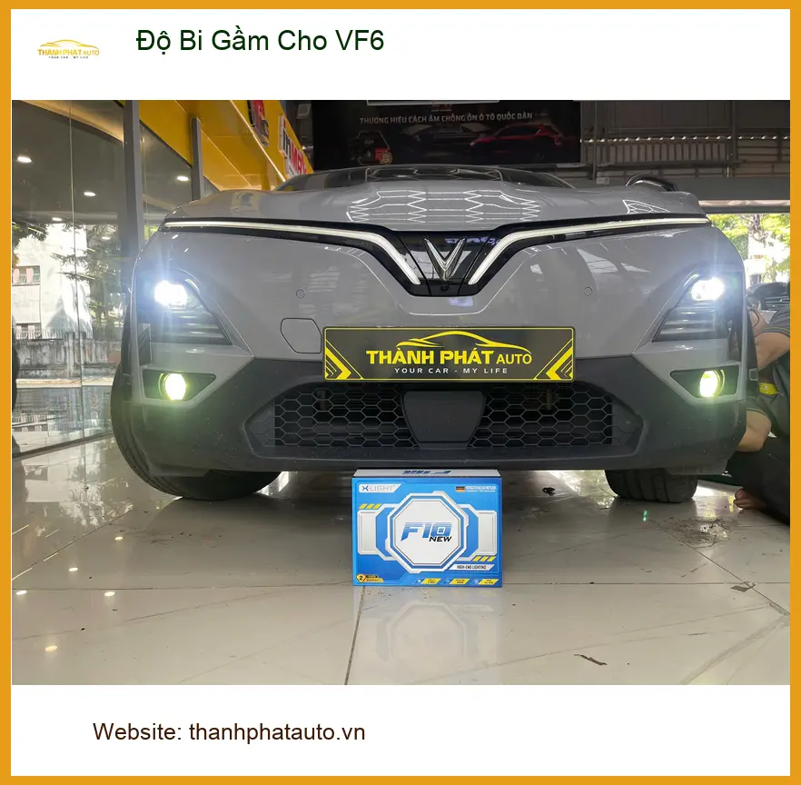 Anh Khánh độ bi gầm cho VF6 tại Quận 9 để cải thiện tầm nhìn ban đêm