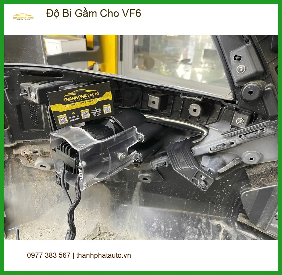 Anh Khánh độ bi gầm cho VF6 tại Quận 9 để cải thiện tầm nhìn ban đêm ảnh thực tế 2