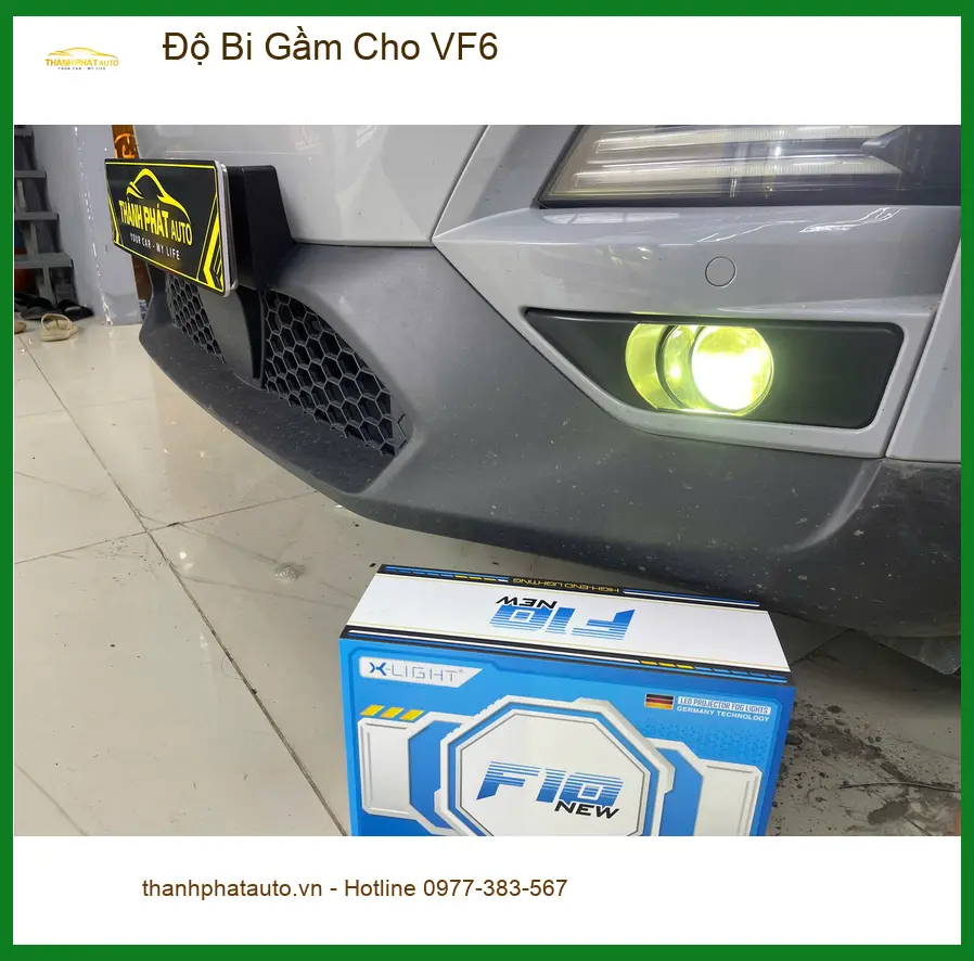 Anh Khánh độ bi gầm cho VF6 tại Quận 9 để cải thiện tầm nhìn ban đêm ảnh thực tế 3