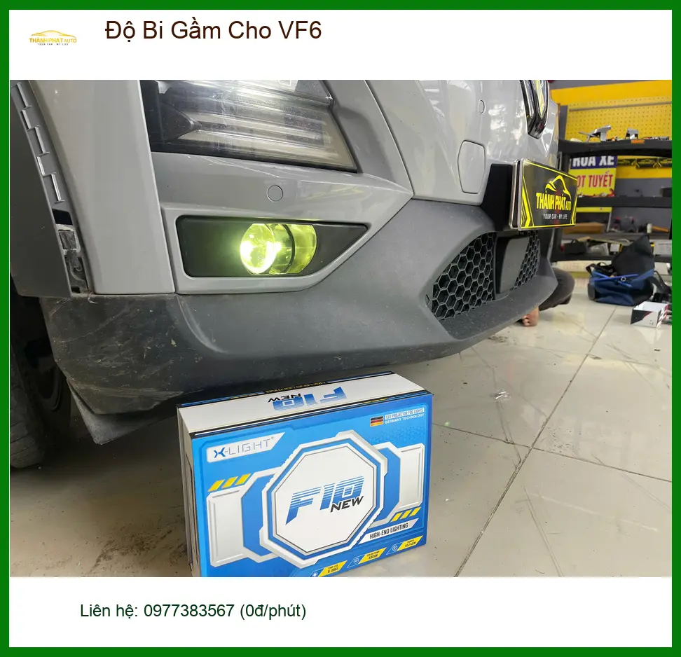 Anh Khánh độ bi gầm cho VF6 tại Quận 9 để cải thiện tầm nhìn ban đêm ảnh thực tế 5