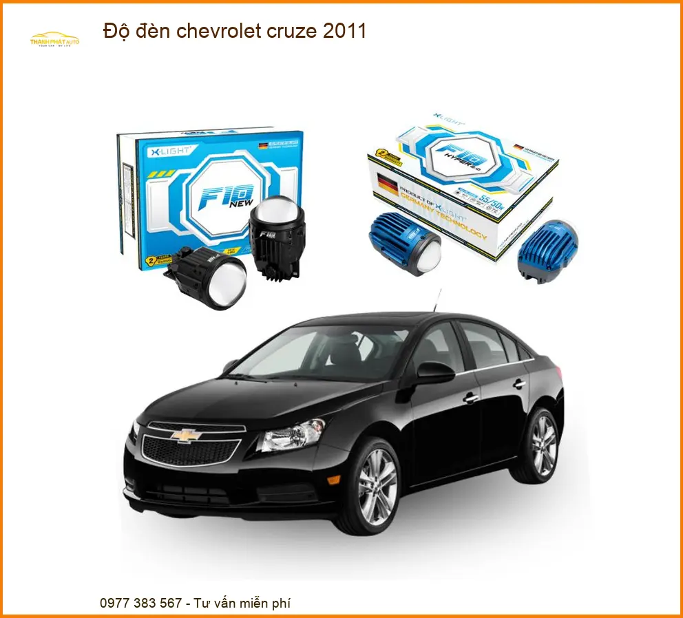 Độ Đèn Bi LED Gầm Chevrolet Cruze 2011 - Địa Chỉ Lắp Đặt Uy Tín Giá Tốt TPHCM