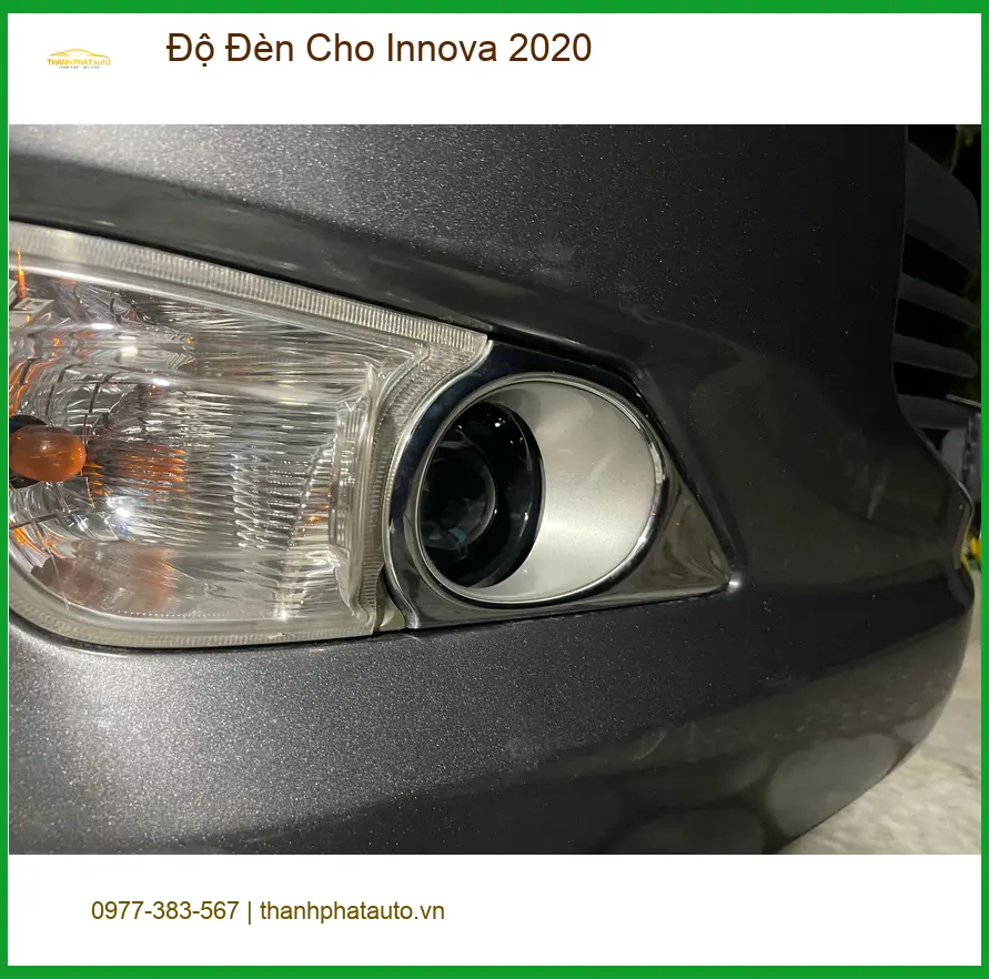 Anh Khánh độ đèn cho Innova 2020 tại Quận 9 để cải thiện tầm nhìn lái xe đêm ảnh thực tế 5