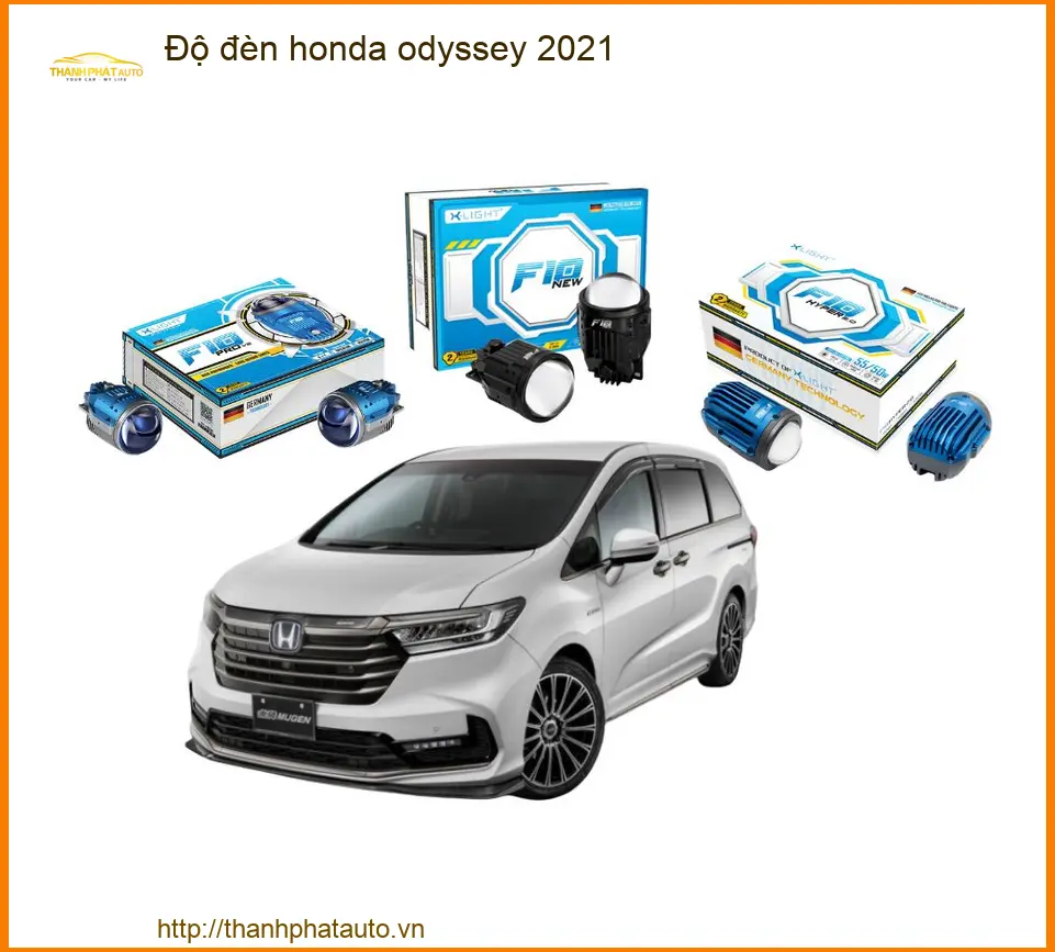Độ Đèn LED Bi Xenon Tăng Sáng Honda Odyssey 2021 - Địa Chỉ Lắp Đặt Uy Tín TPHCM